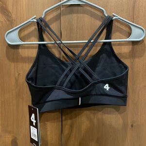 NWT FourLaps Vitality Sports Bra Black XS